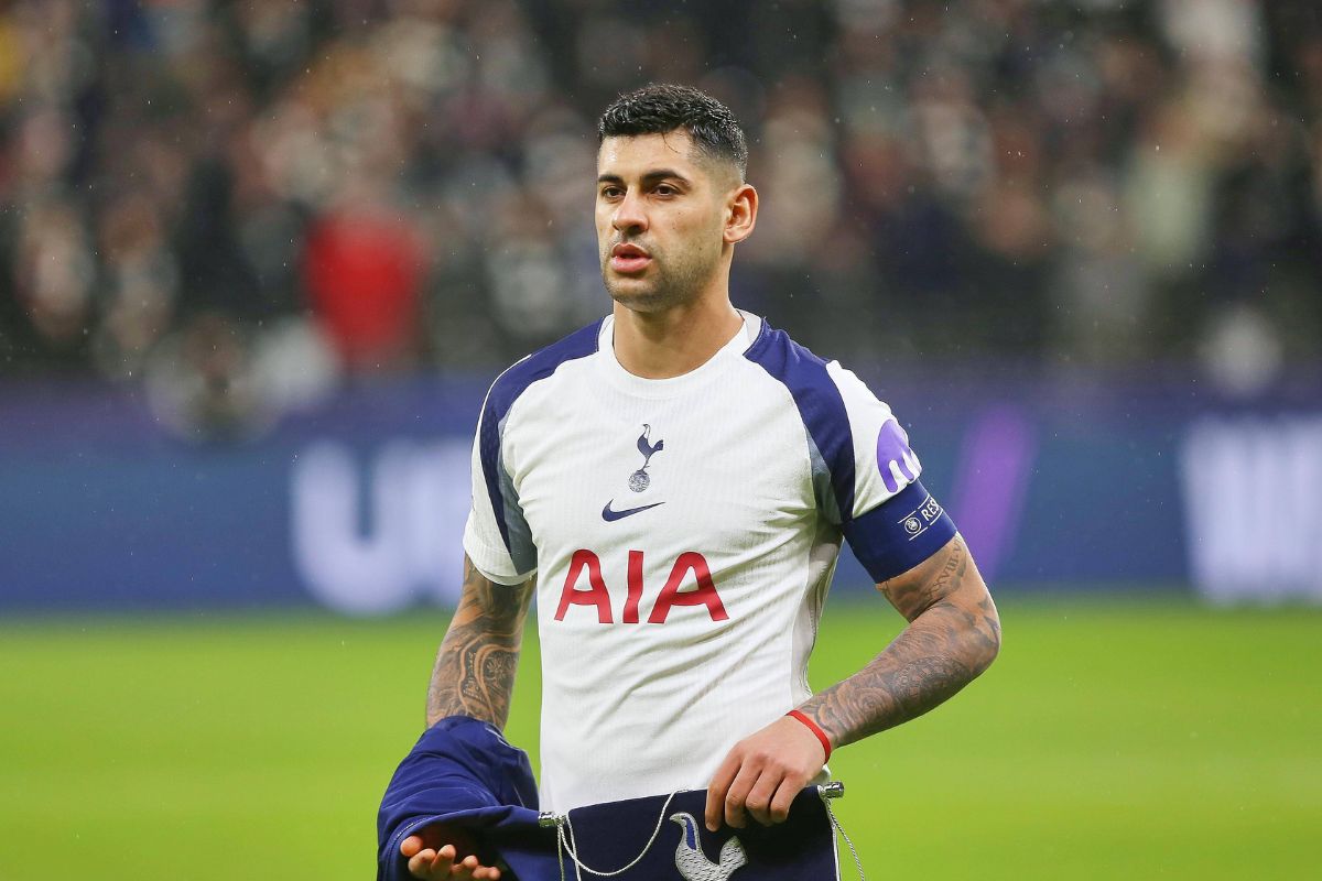 Tottenham's Cristian Romero pictured