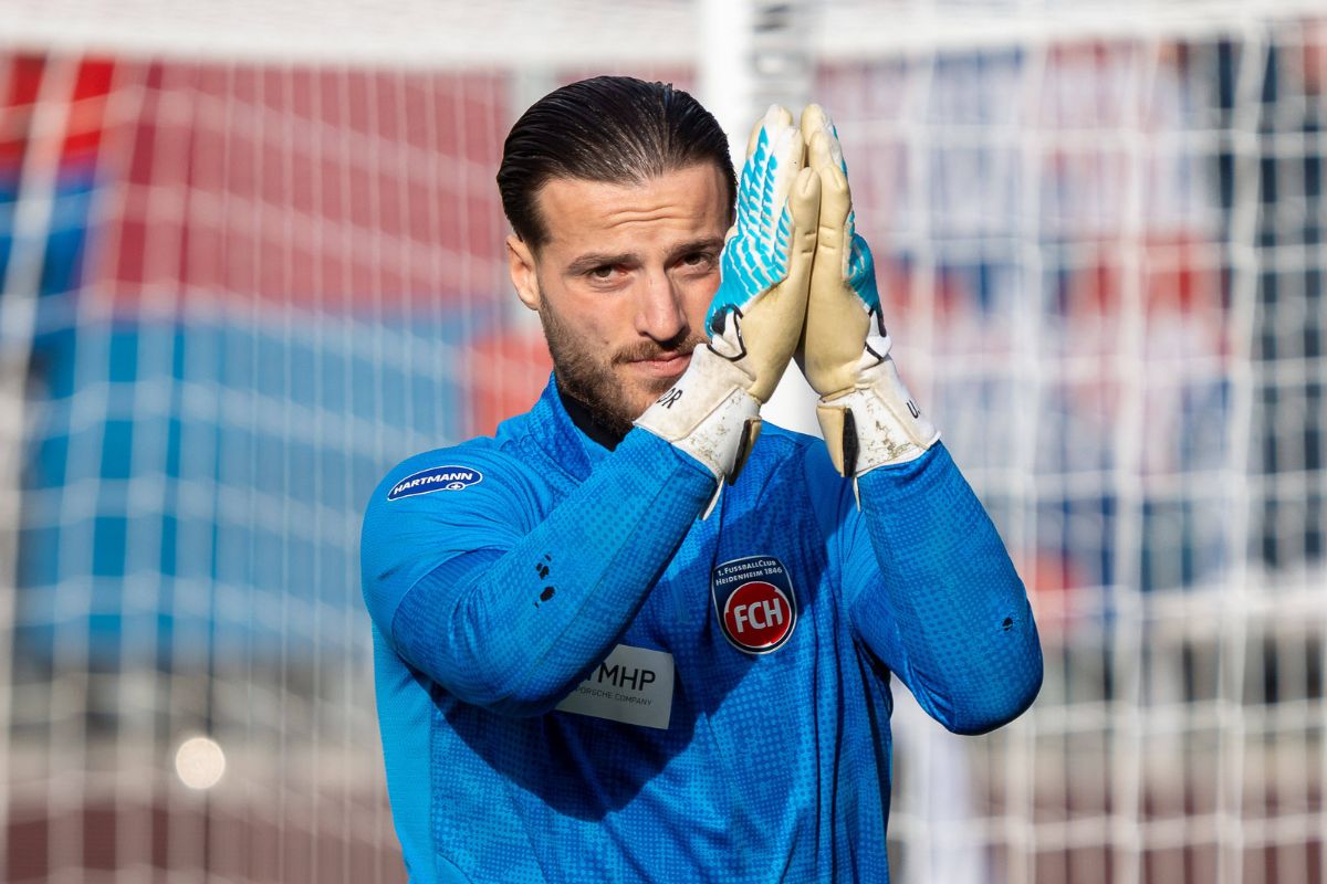 Heidenheim goalkeeper Diant Ramaj