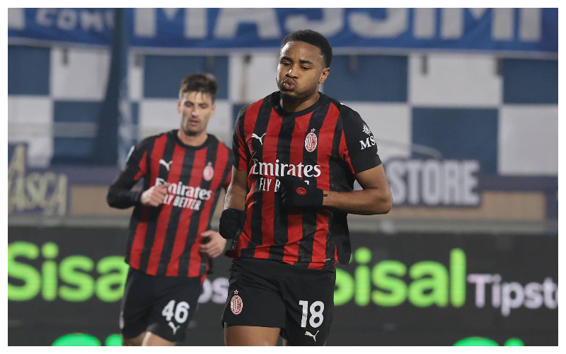 Christopher Nkunku scores for AC Milan || Credit - IMAGO / Sportimage