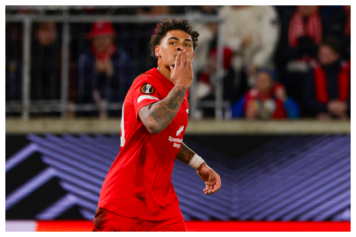 Noah Holm celebrating his goal || Credit - IMAGO / NTB