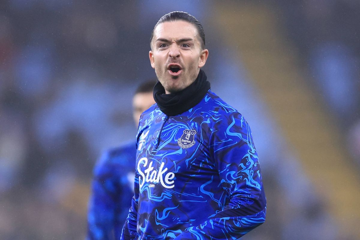 Jack Grealish in action for Everton