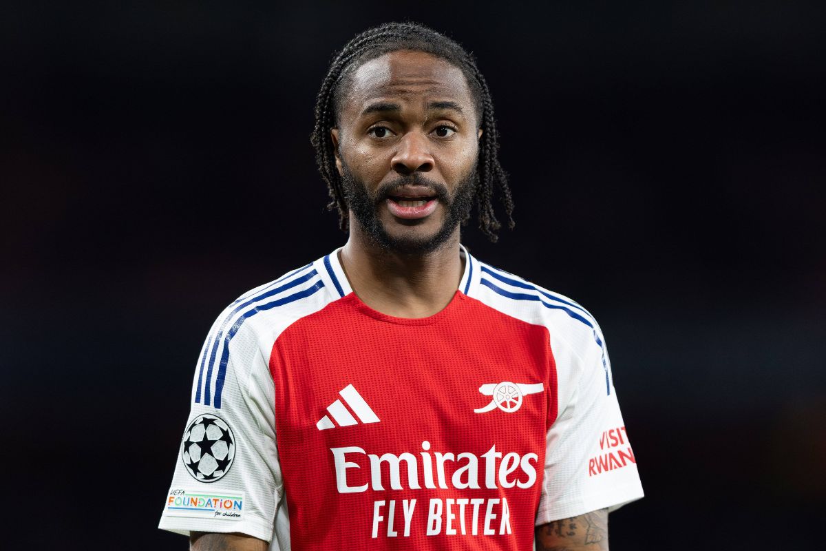 Raheem Sterling in action on loan at Arsenal 