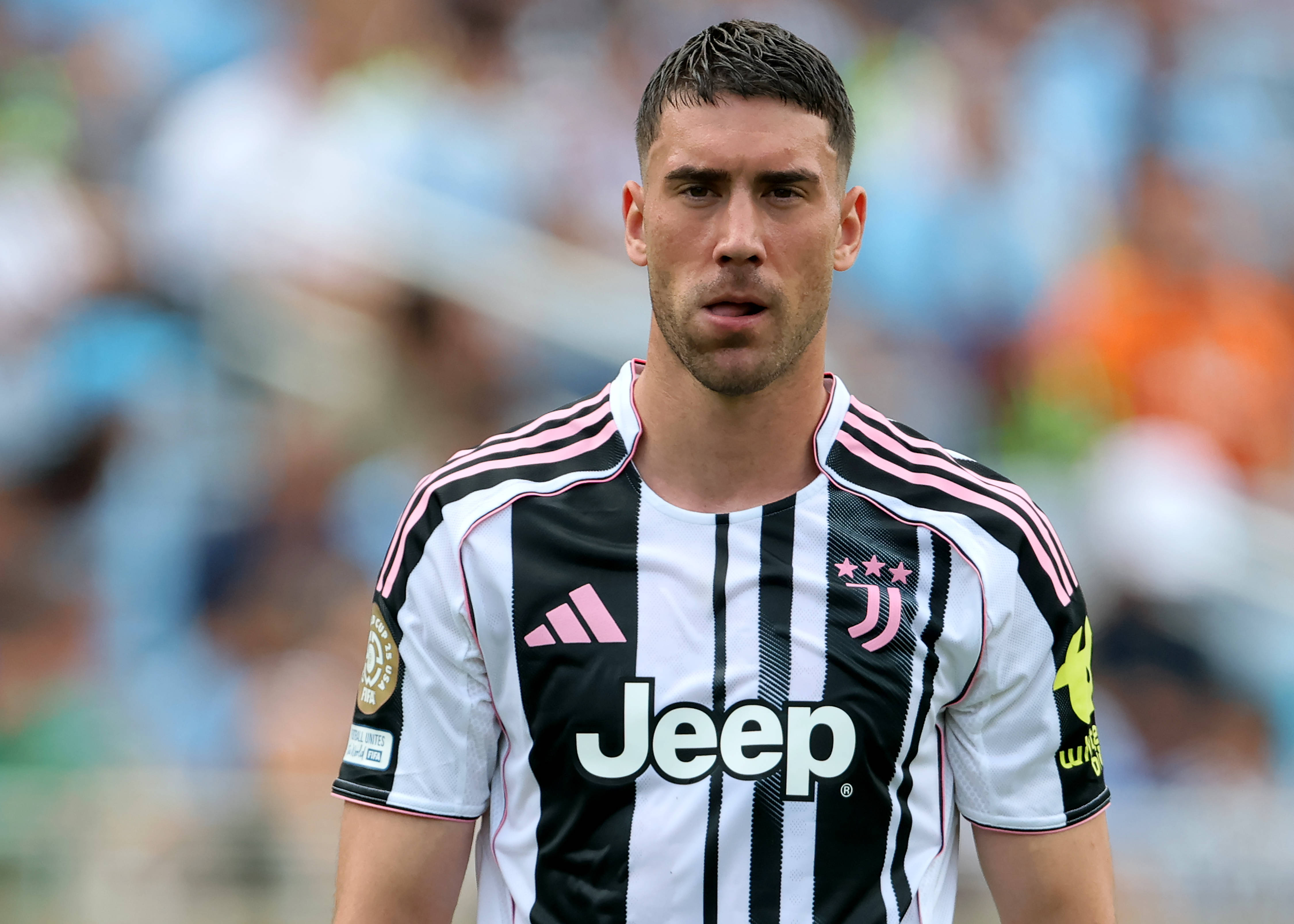 Juventus striker Dusan Vlahovic