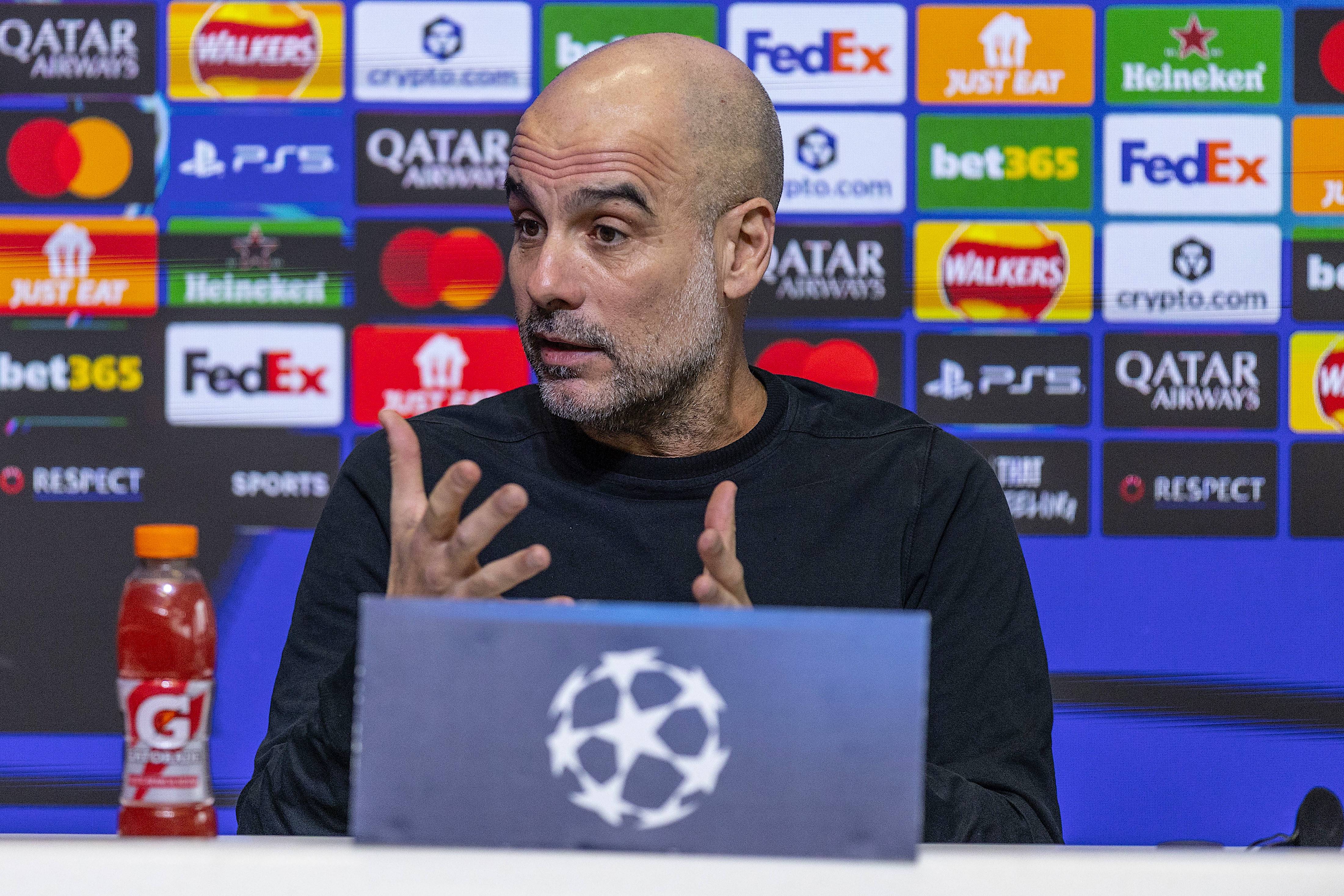 Man City boss Pep Guardiola