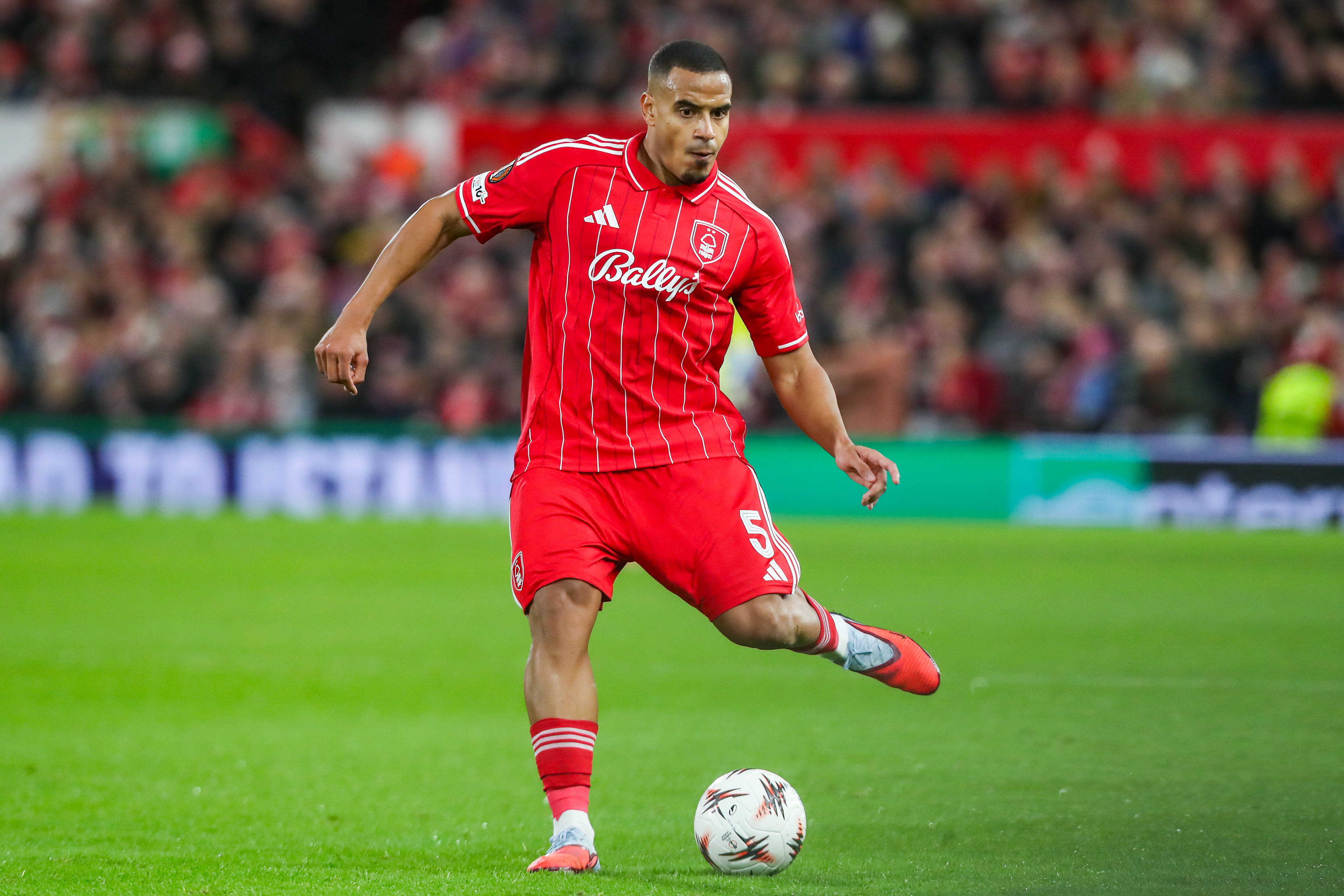 Murillo of Nottingham Forest in action
