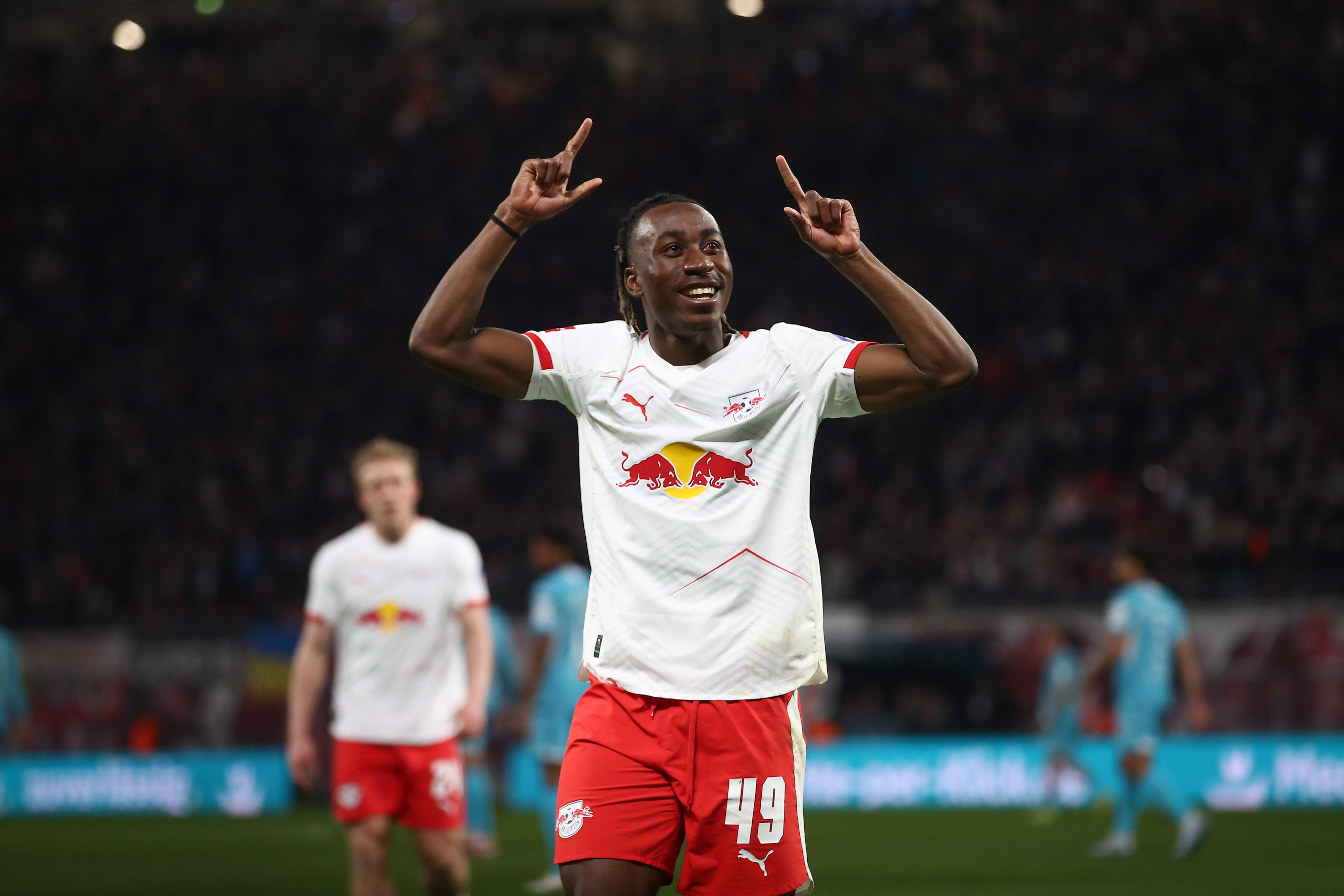 Yan Diomande of RB Leipzig