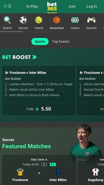 bet365 football betting UK