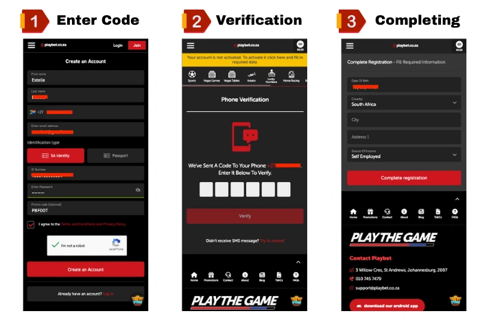 steps to apply Playbet promo code