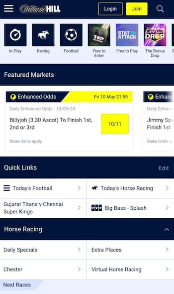 William Hill app