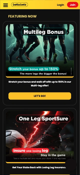 Two Multileg-focused promotions on Bettabets